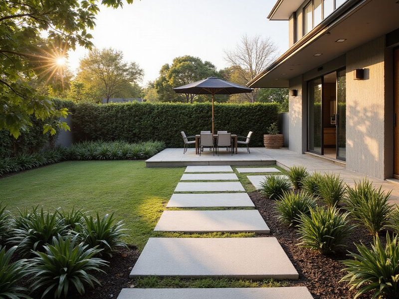 Landscape design concept plan showing spatial arrangements