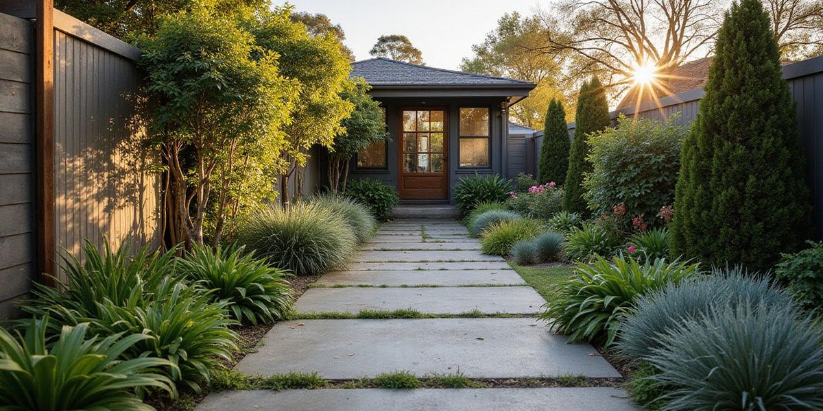 Melbourne garden showing signs of needing professional landscape redesign